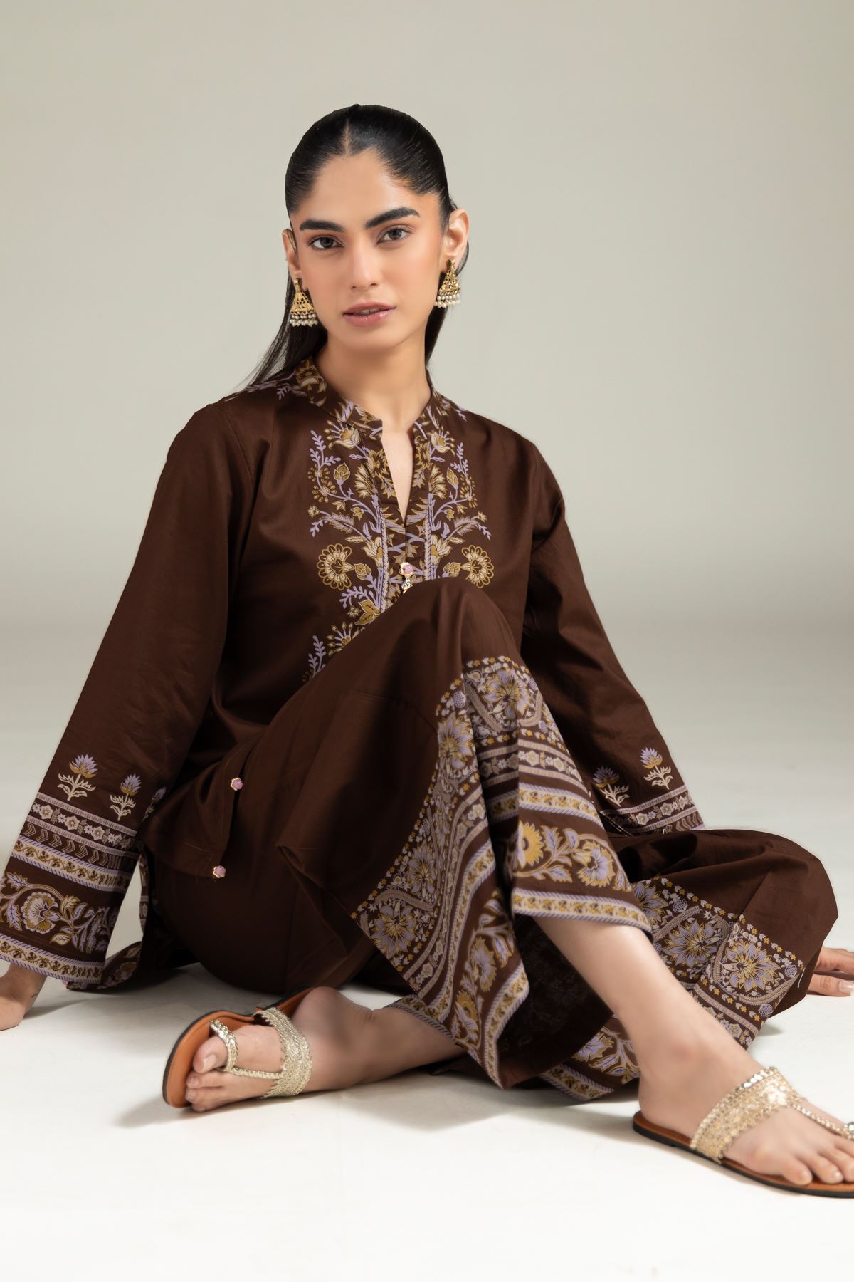 Cambric Kurta - 1-26-143-A-F-VG