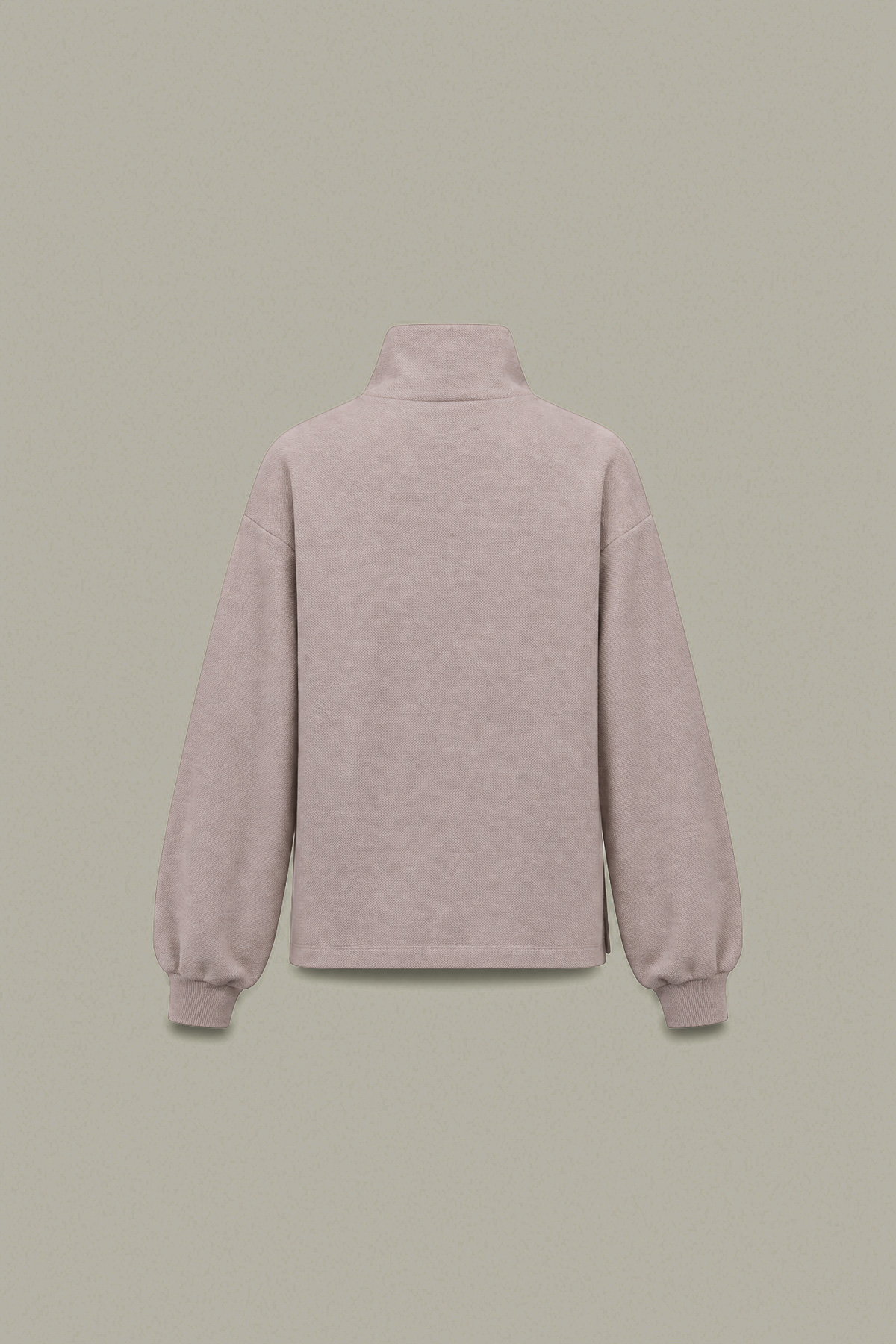 Dyed Textured Cotton Solid Cotton Sweatshirt - 2-26-308-A-G1-VG