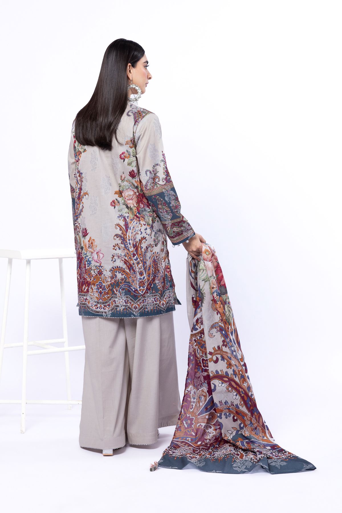 Printed Jacquard Fabrics 3 Piece - A22-26-109FC2-VG
