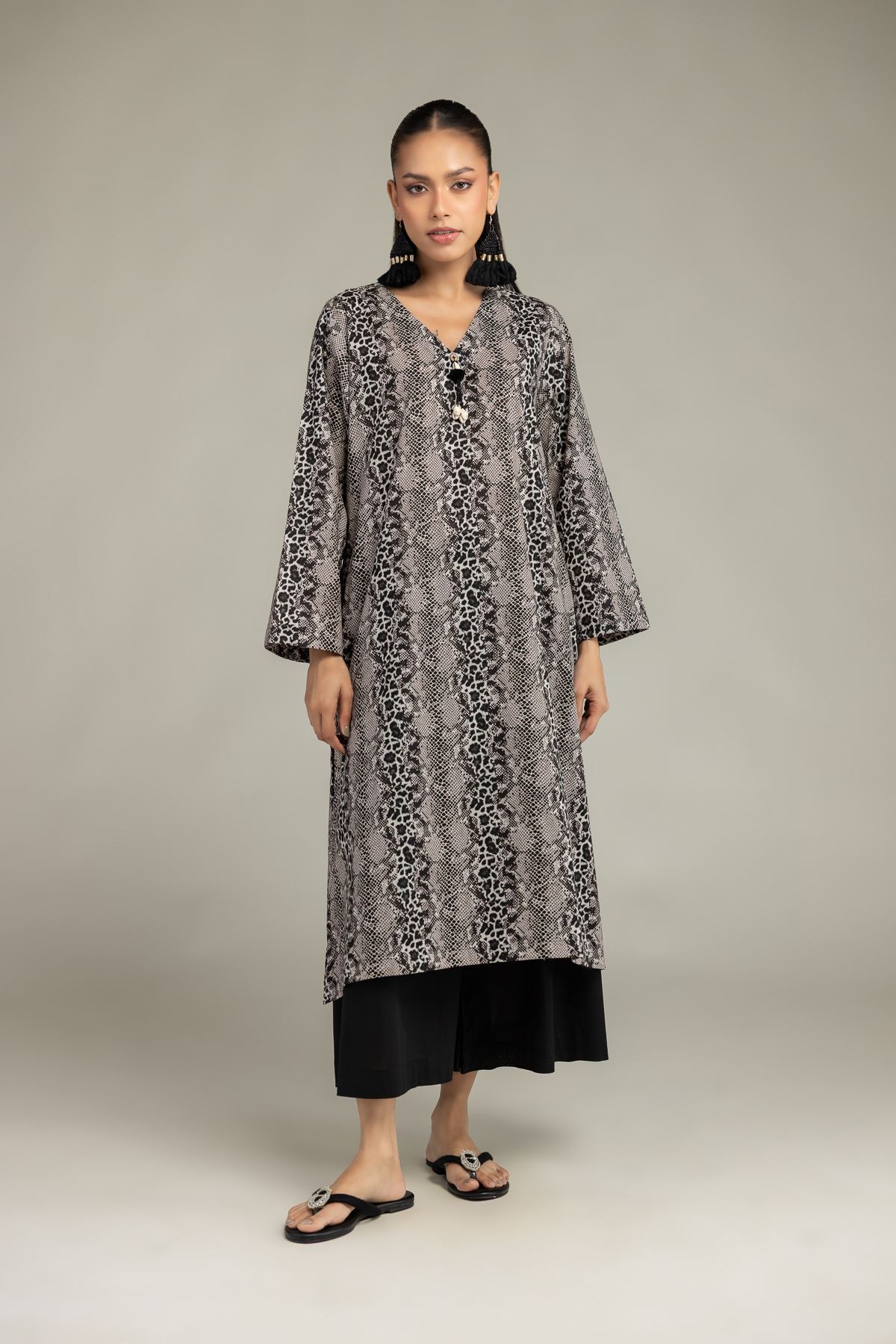 Printed Cambric Printed Cambric Kurta - 1-26-240-A-J1-VG