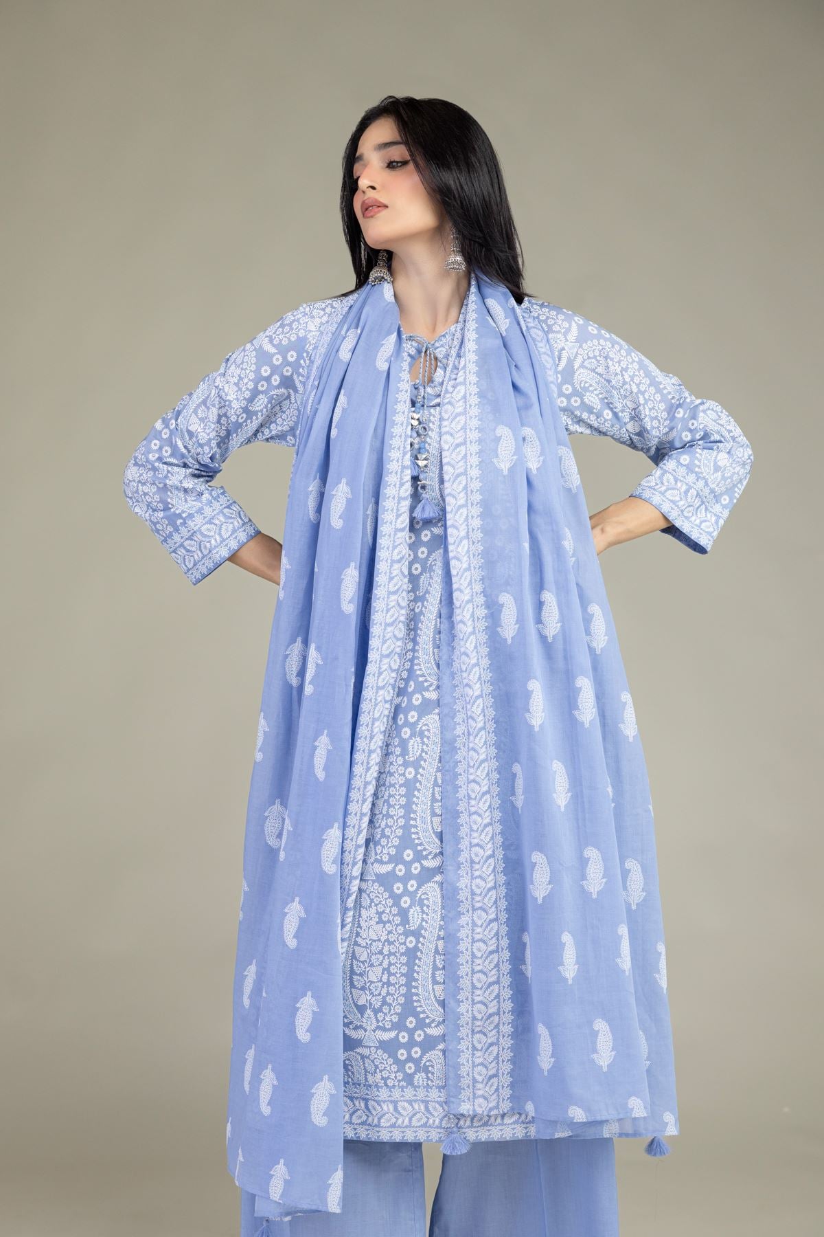 Printed Lawn Lawn 3-Piece Tailored - 1-26-102-A-F-VG