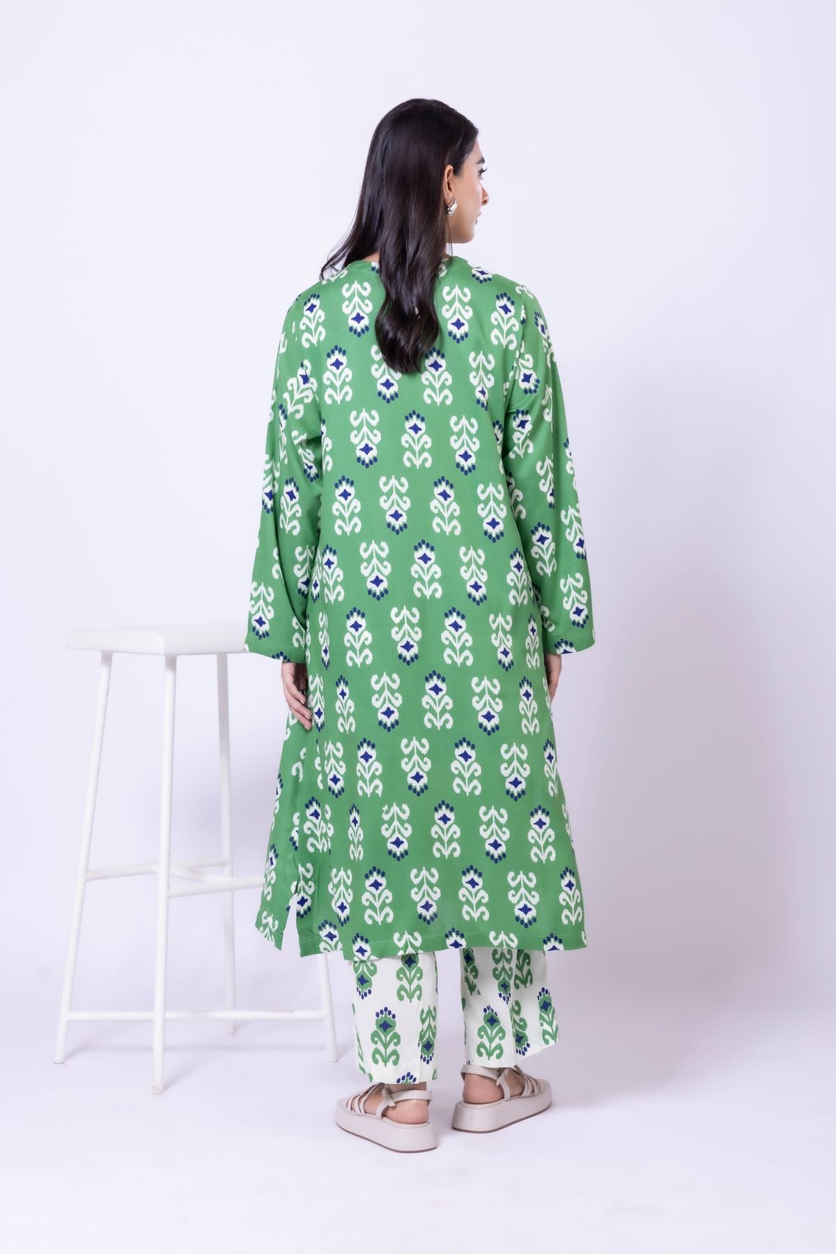 Printed Viscose Silk Kurta - 25-10-11E8-11TB-VG