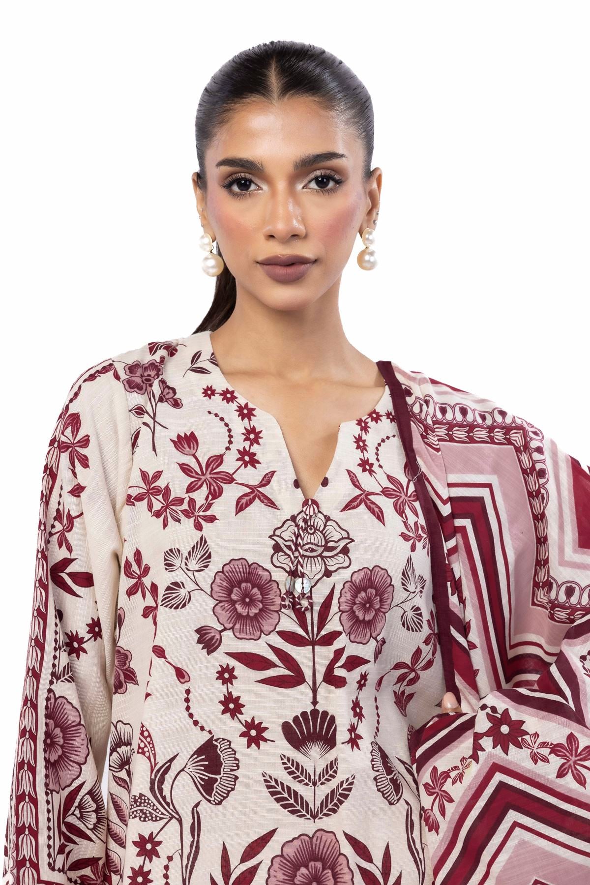 Embroidered Khaddar Tailored 3 Piece - LKN86AST-VG
