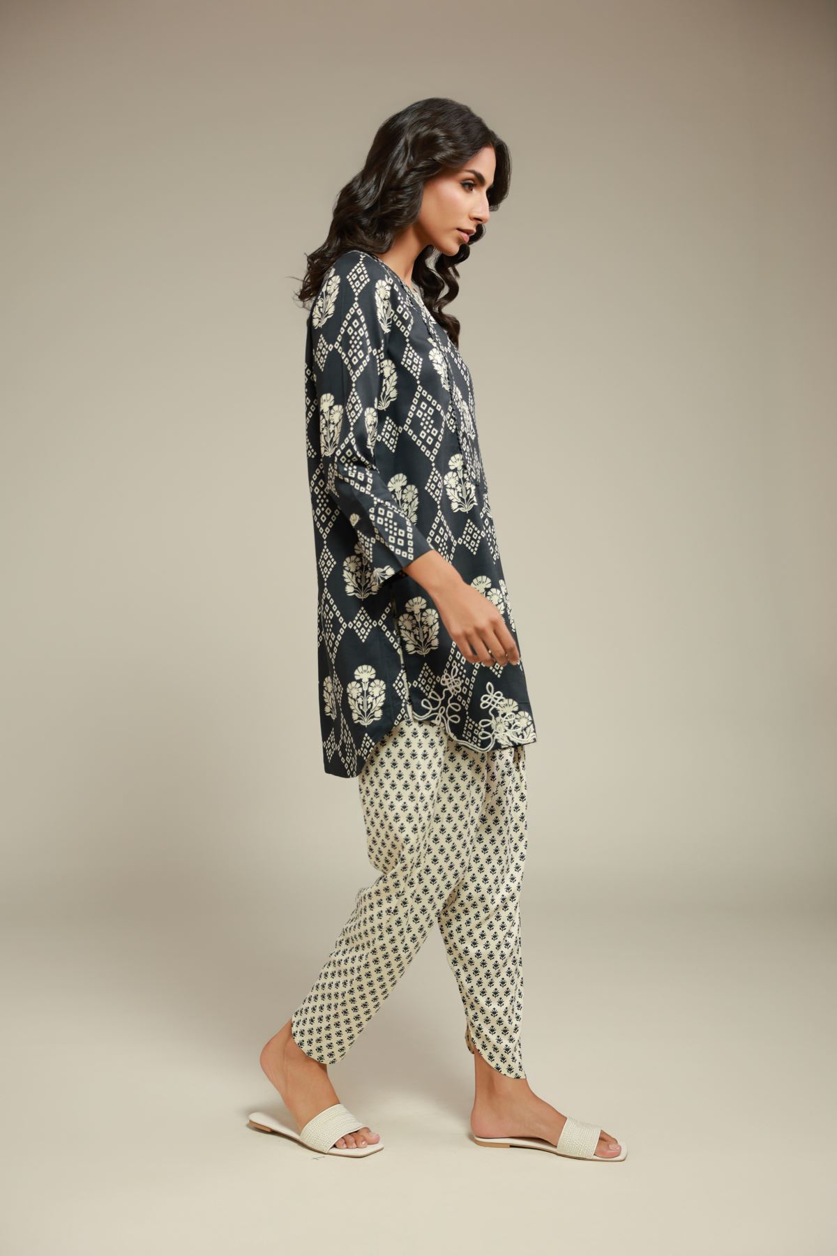 Embroidered Viscose Shalwar - 1-26-101-A-H-VG