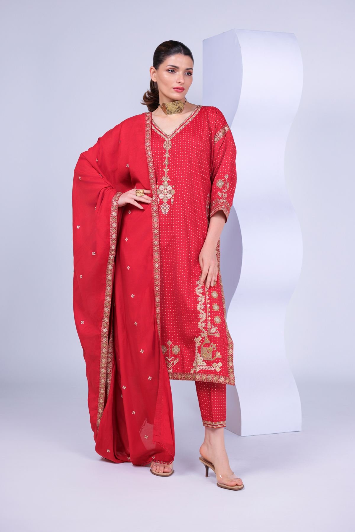 Buy Kurta | 0.0 N/A | 25-05S18-07TA-VG_MULTI | Khaadi Pakistan
