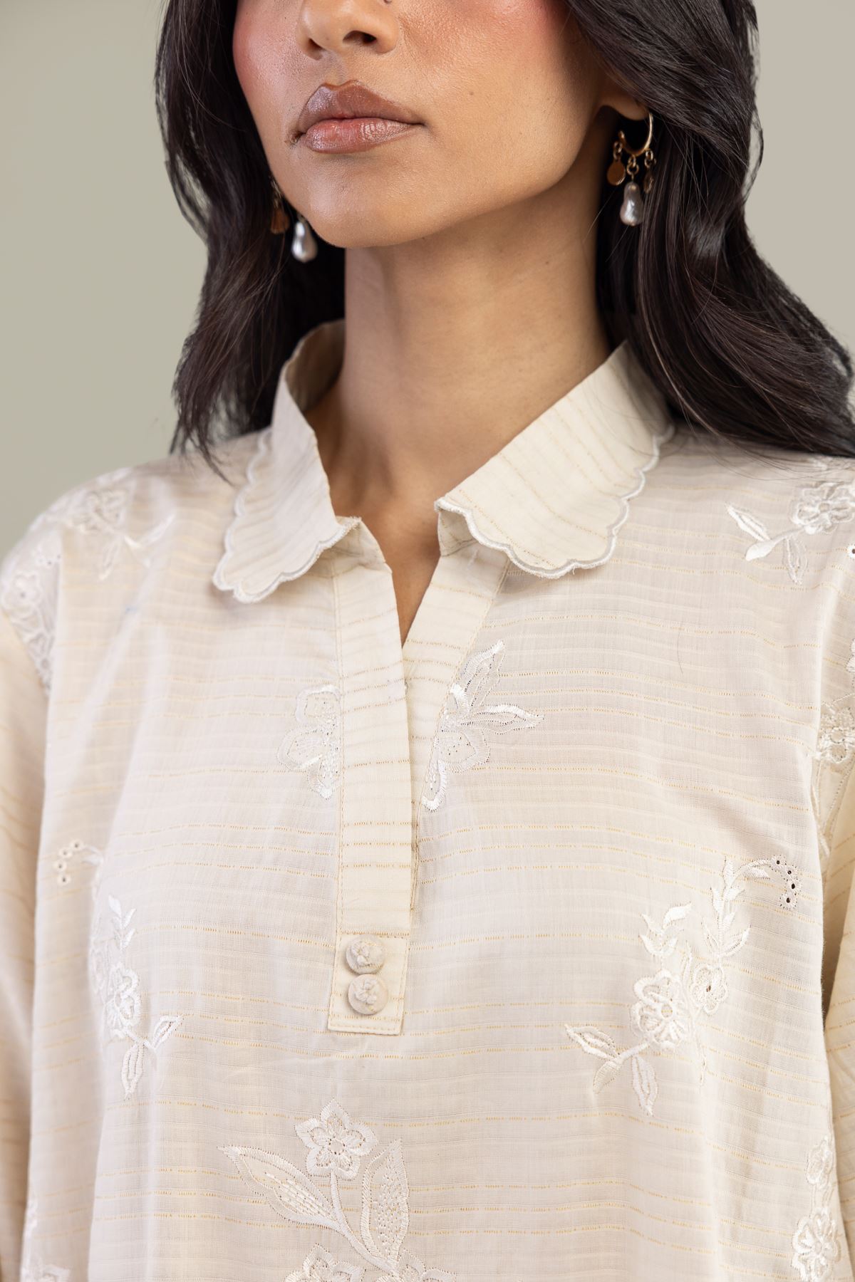 Embroidered Messuri Dobby Messuri Tailored 3-Piece - 8-26-303-A-C1-VG