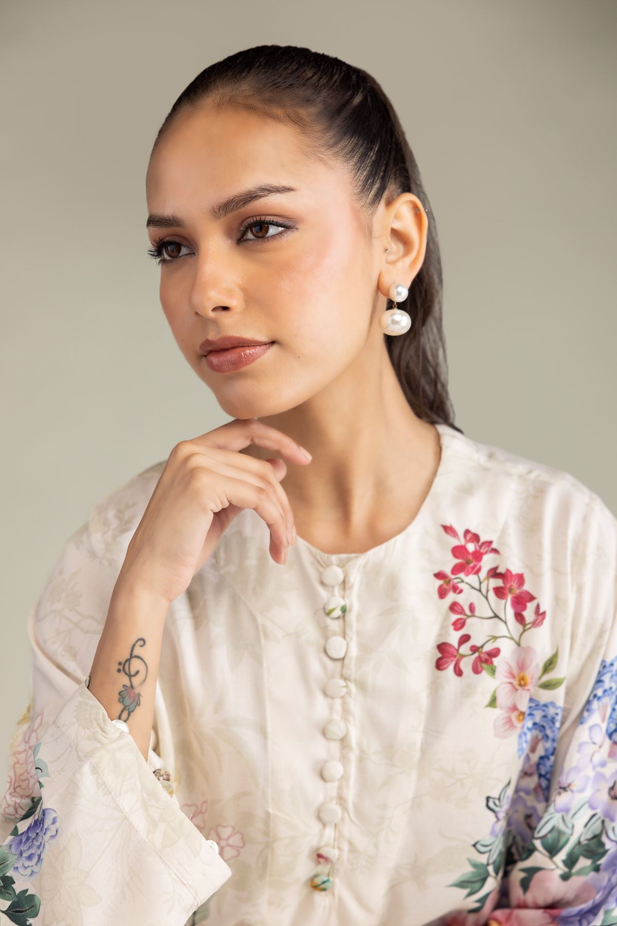 Printed Viscose Short Viscose Kurta - 1-26-250-B-H1-VG