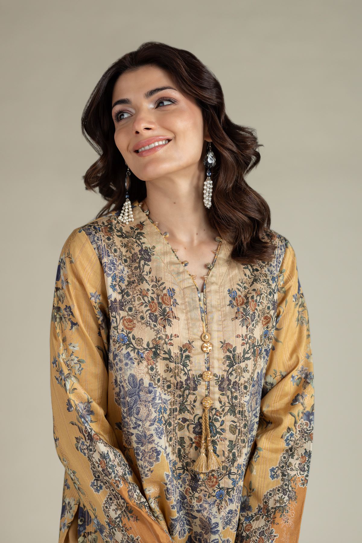 Printed Jacquard Fabrics 2 Piece | Top and Bottom - A22-26-117FC1-VG