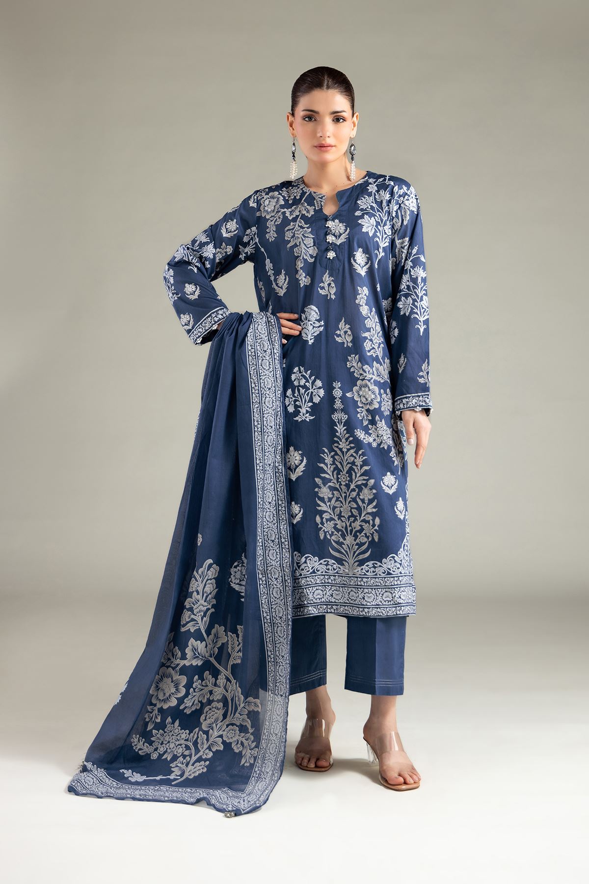 Printed Lawn 3-Piece Tailored Lawn - T-A11-26-118FI2-VG