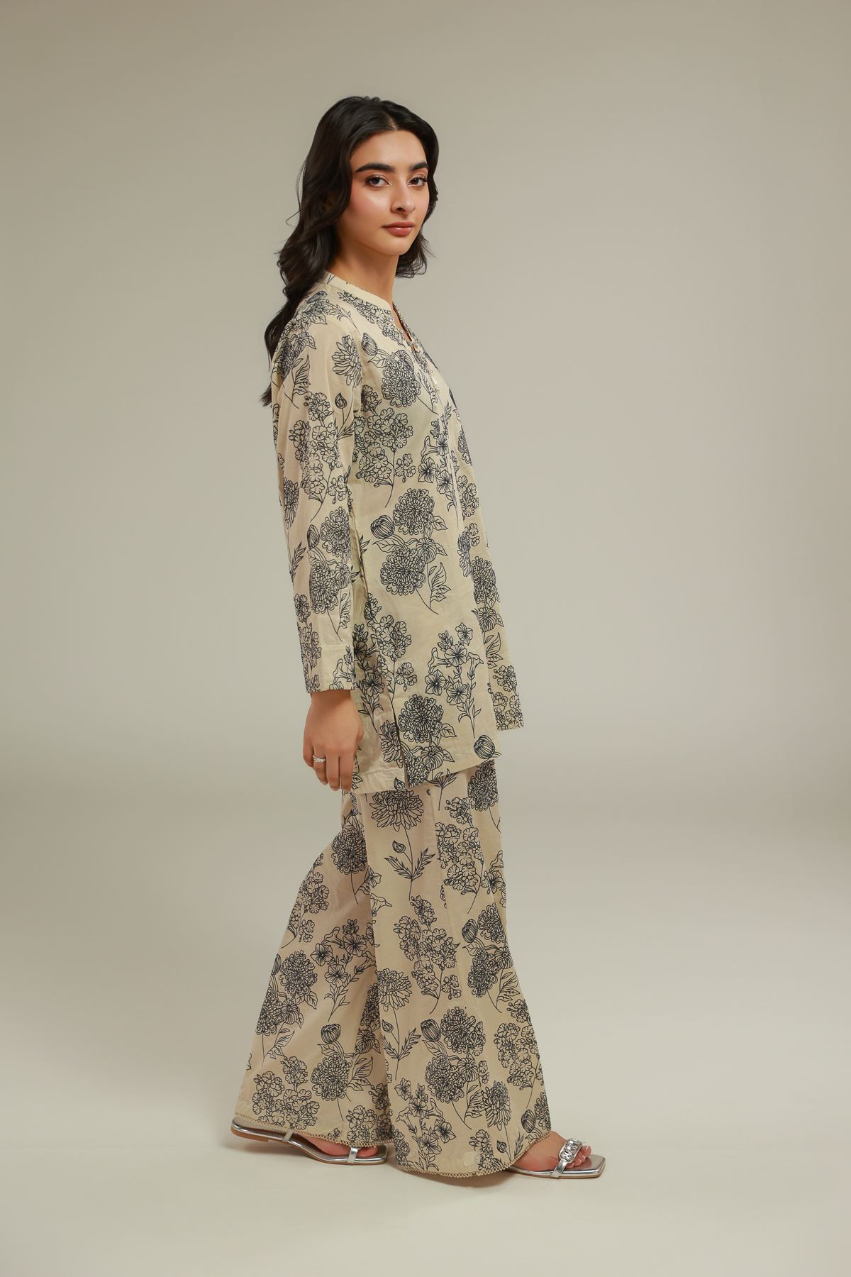 Cambric Spring Floral Pants - 1-26-115-A-C-VG