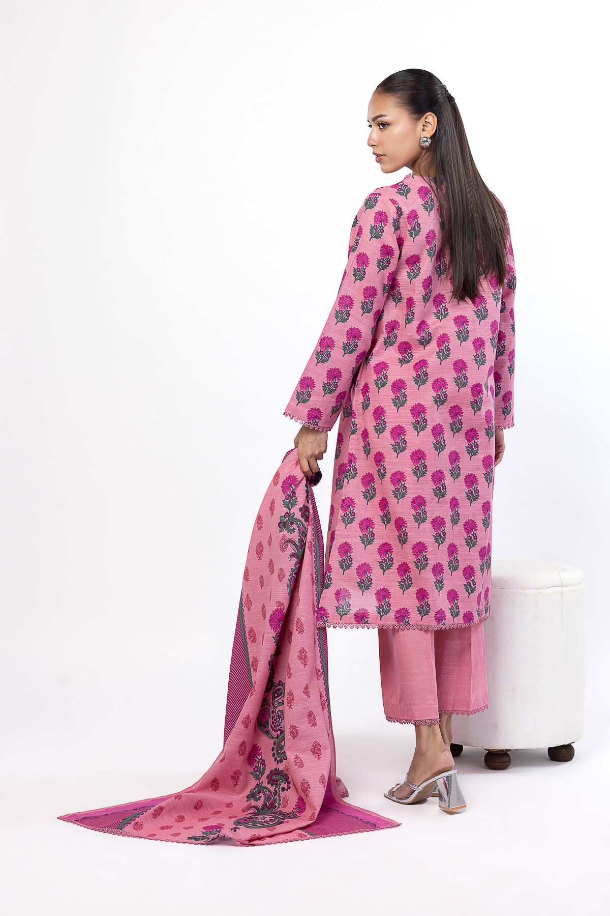 Printed Khaddar Fabrics 3 Piece - A112-26-102EB2-VG
