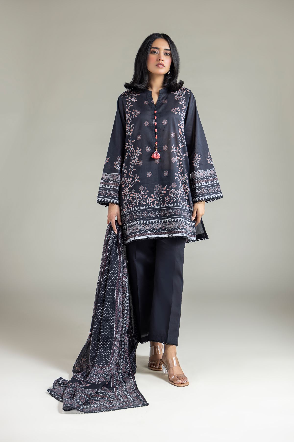 Printed Lawn Lawn 3-Piece Suit - 1-26-145-A-C-VG