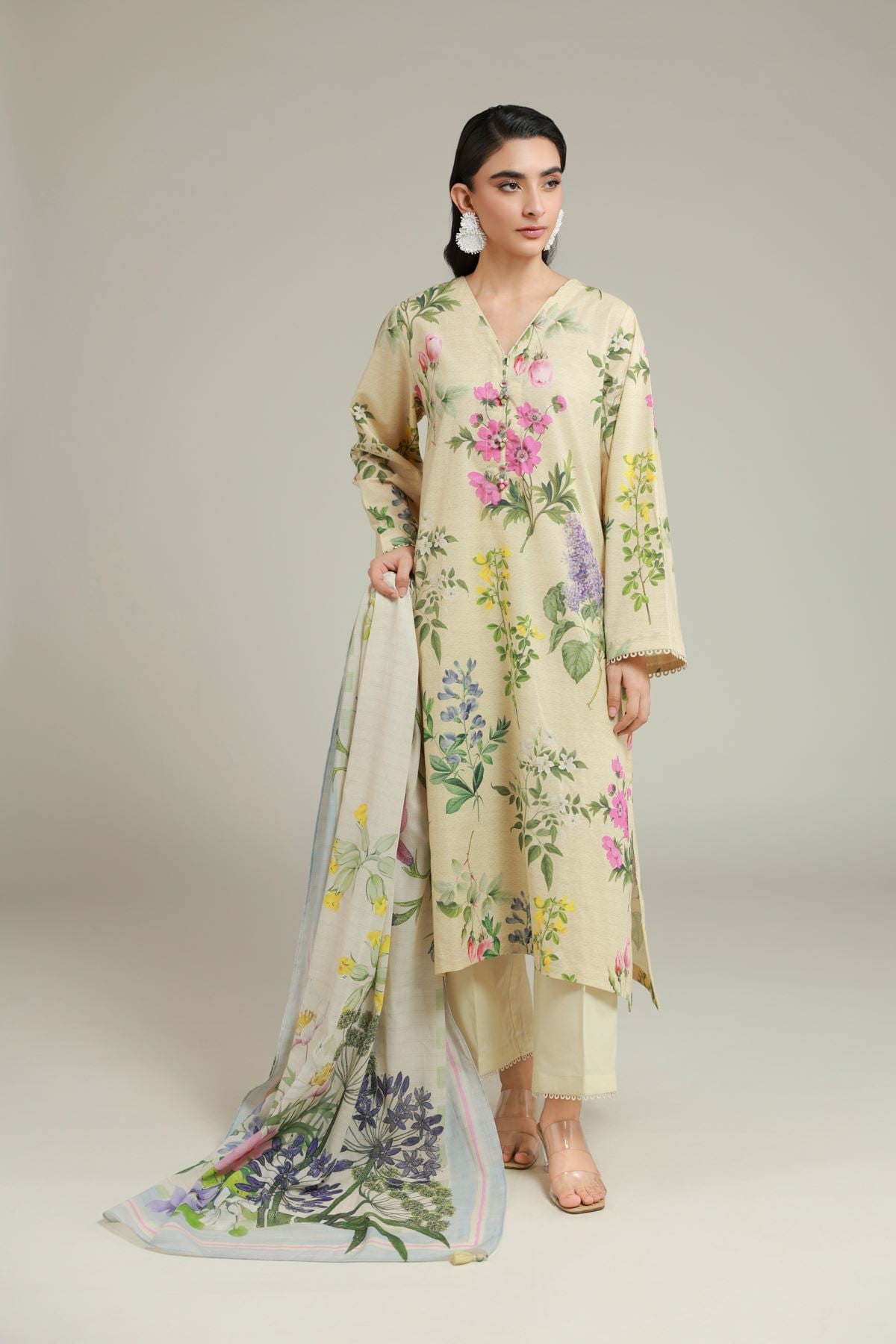 Printed Messuri Floral 3-Piece Suit - T-A22-26-103FA1-VG