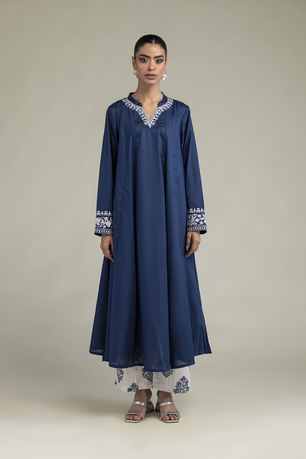 Embroidered Cambric Fabrics 2 Piece | Top and Bottom - A22-26-209FB1-VG