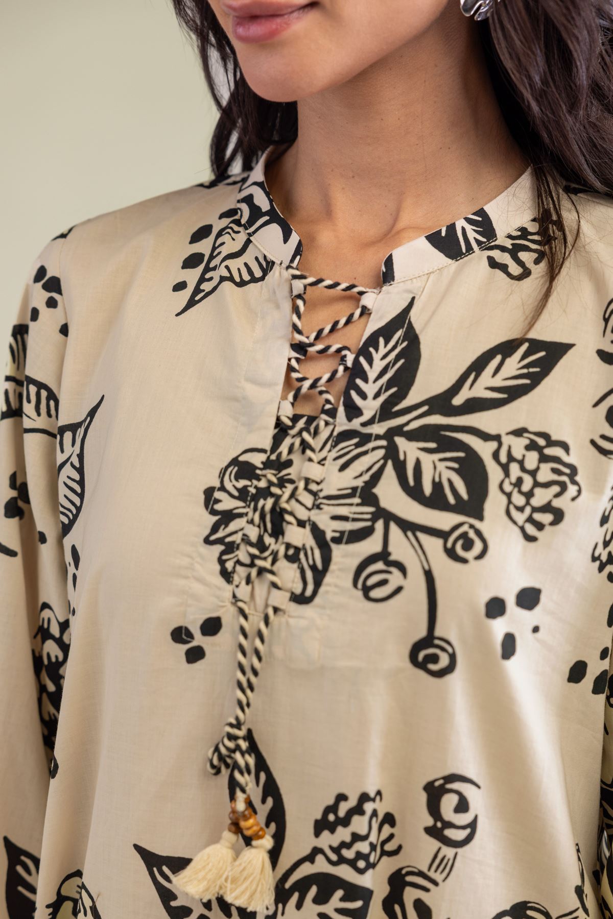 Printed Cambric Floral Cambric Kurta - 1-26-231-A-D1-VG