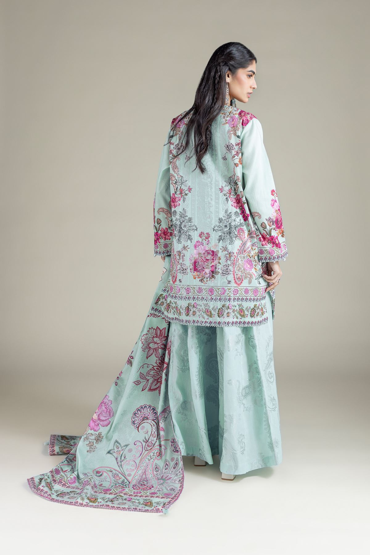 Printed Jacquard Tailored 3 Piece - T-A33-26-109FF2-VG