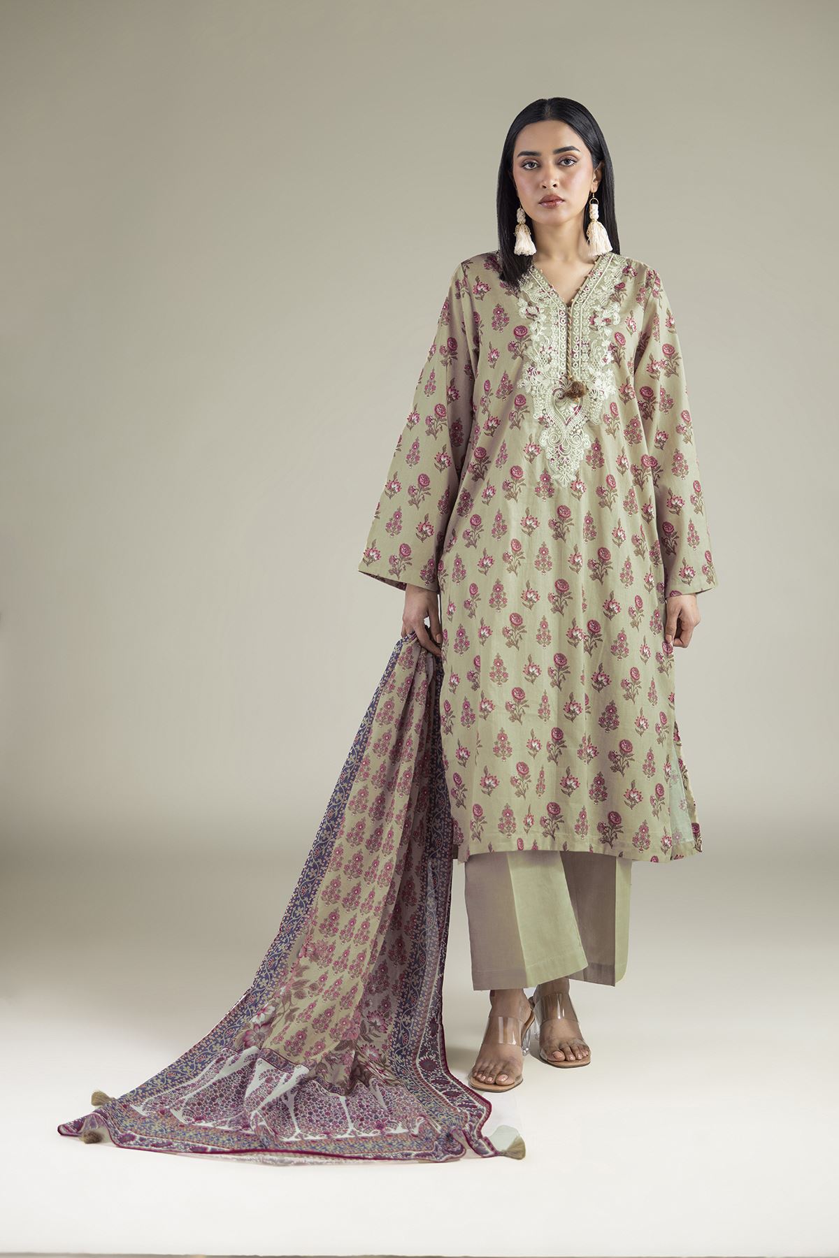 Embroidered Lawn Lawn Tailored 3-piece - T-A11-26-110FB1-VG