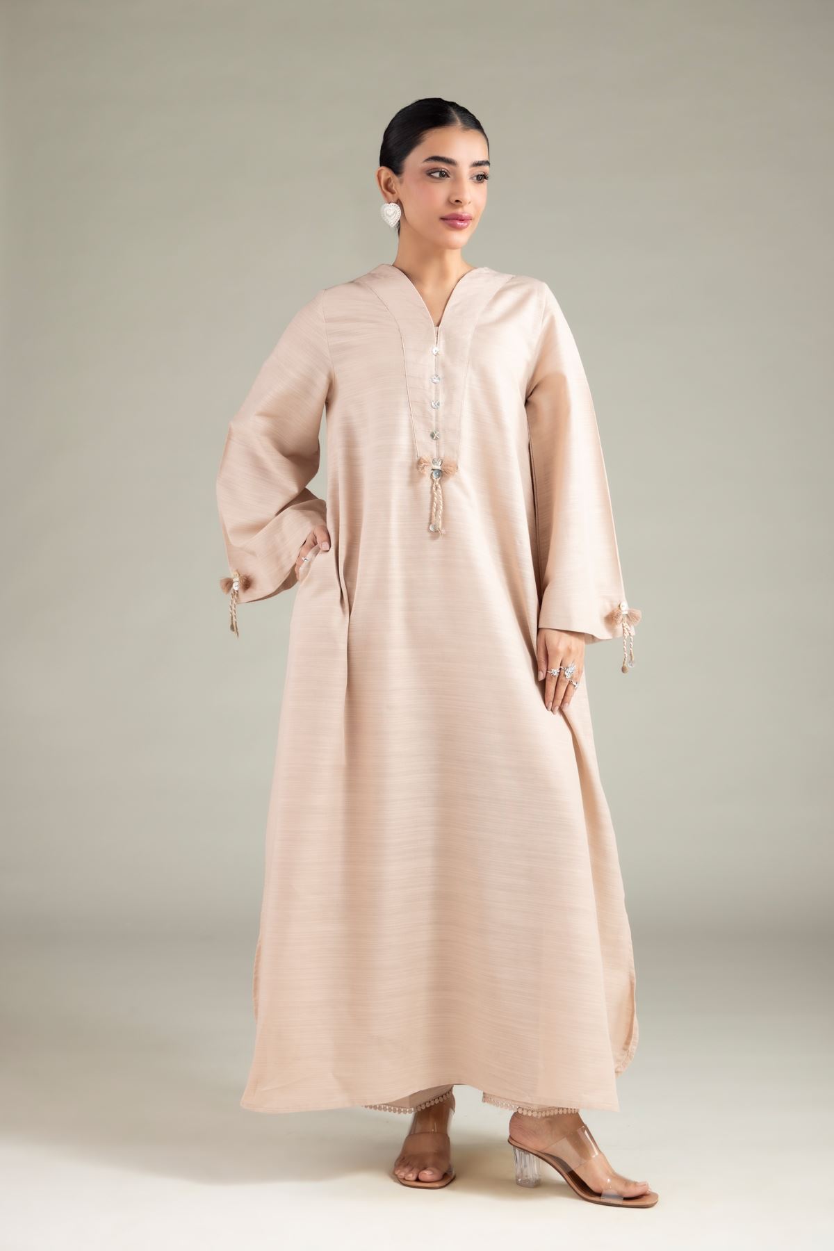 Dyed Textured Cotton Solid Straight Shalwar - 1-26-109-B-E-VG