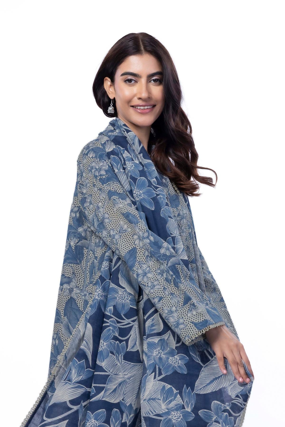 Printed Light Khaddar Tailored 3 Piece - LKN28BST-VG