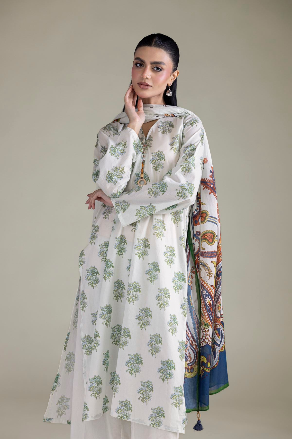Printed Lawn Lawn Tailored 3-Piece - 1-26-250-B-H1-VG