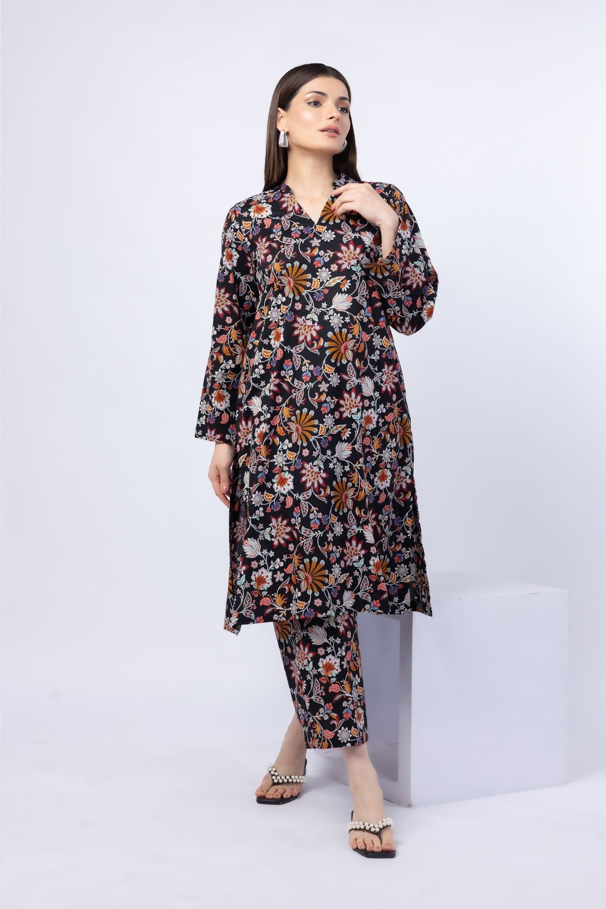 Printed Cambric Pants - 25-04EX14-05BA-VG