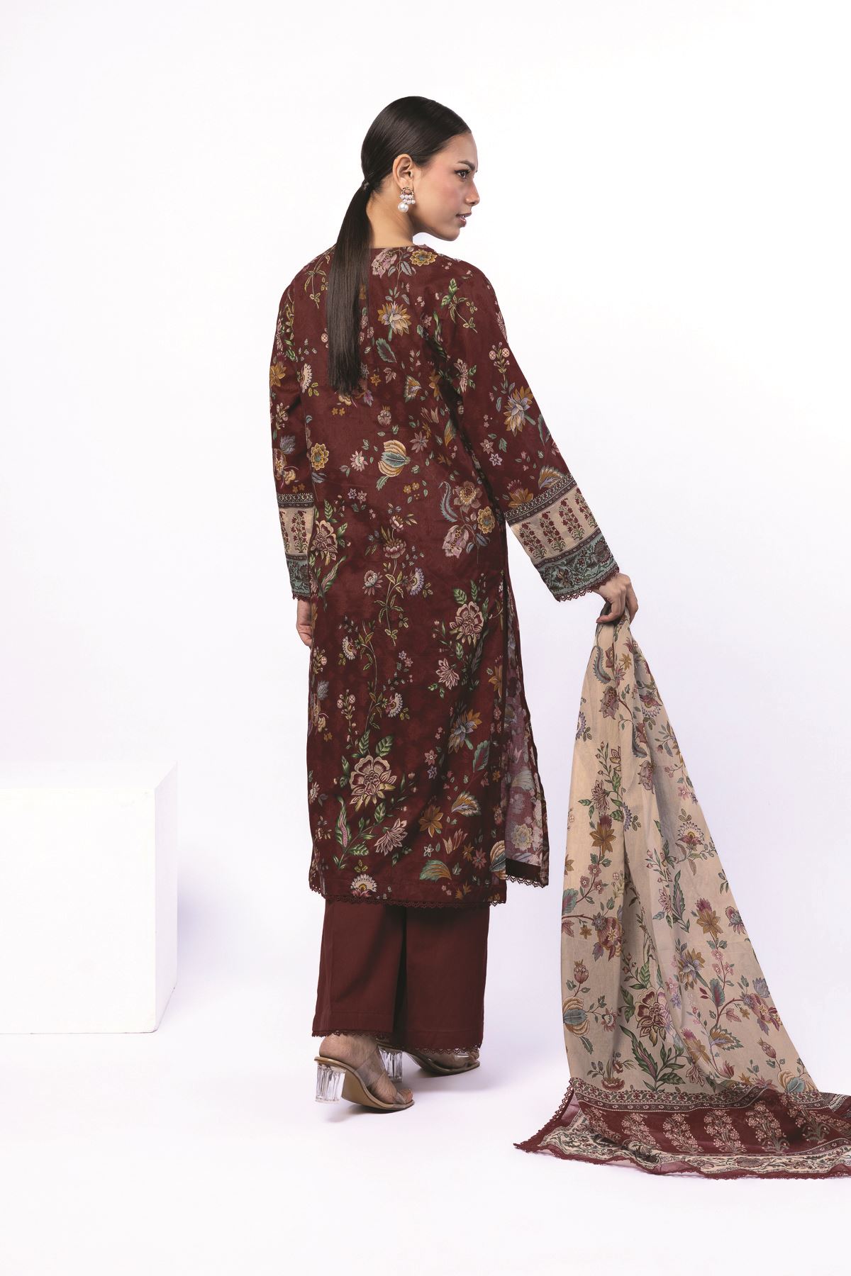 Printed Broshia Tailored 3 Piece - T-A22-26-109FA1-VG