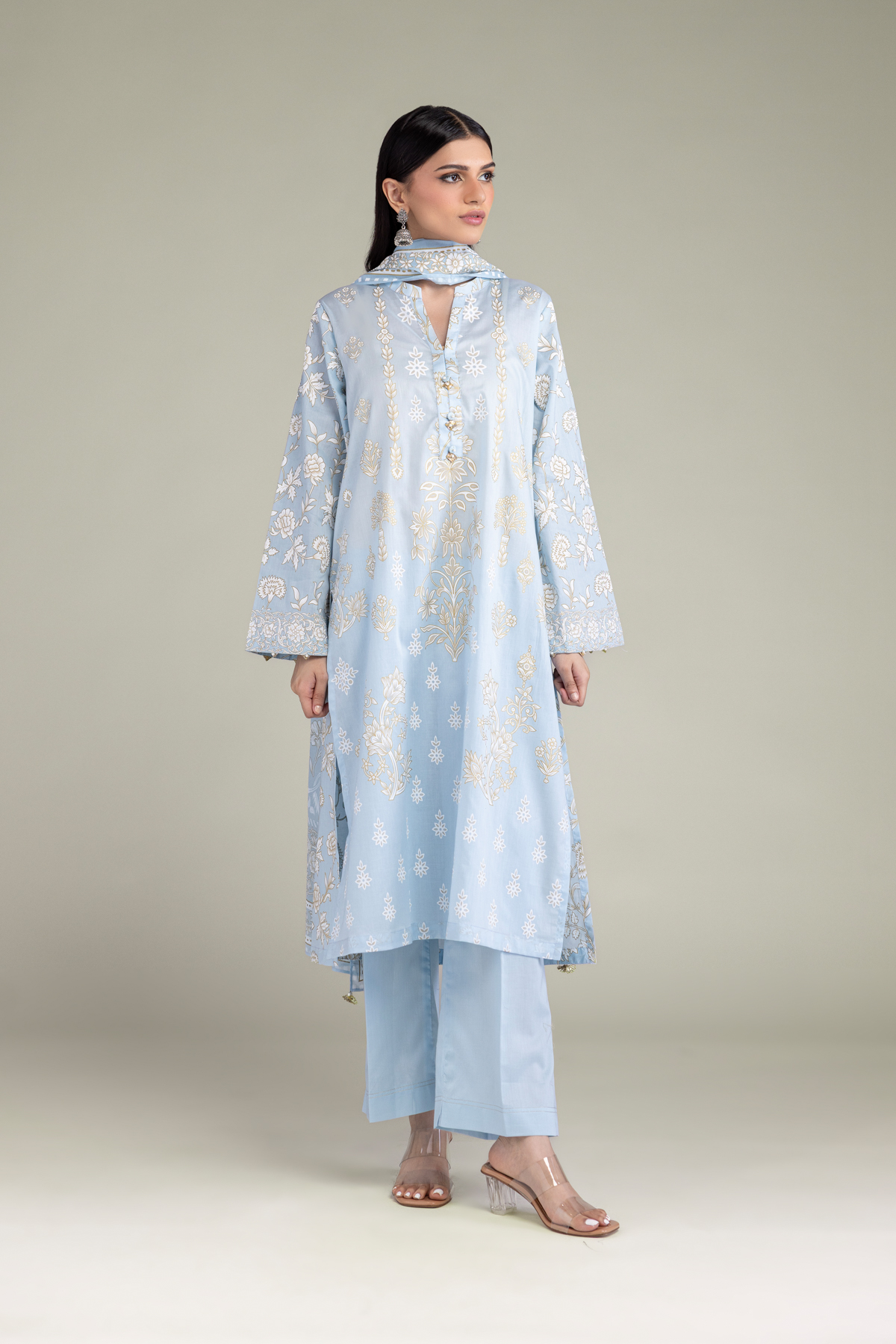 Printed Lawn Tailored 3-Piece Lawn - T-A11-26-118FI2-VG