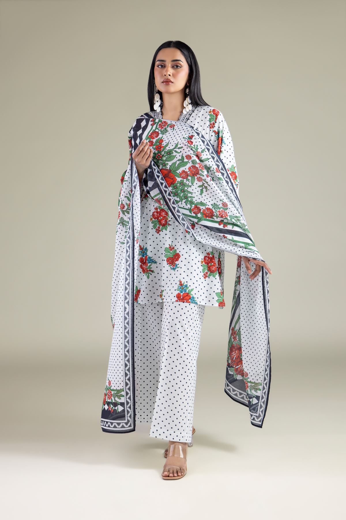 Embroidered Lawn Tailored Lawn Set - 1-26-213-A-B1-VG