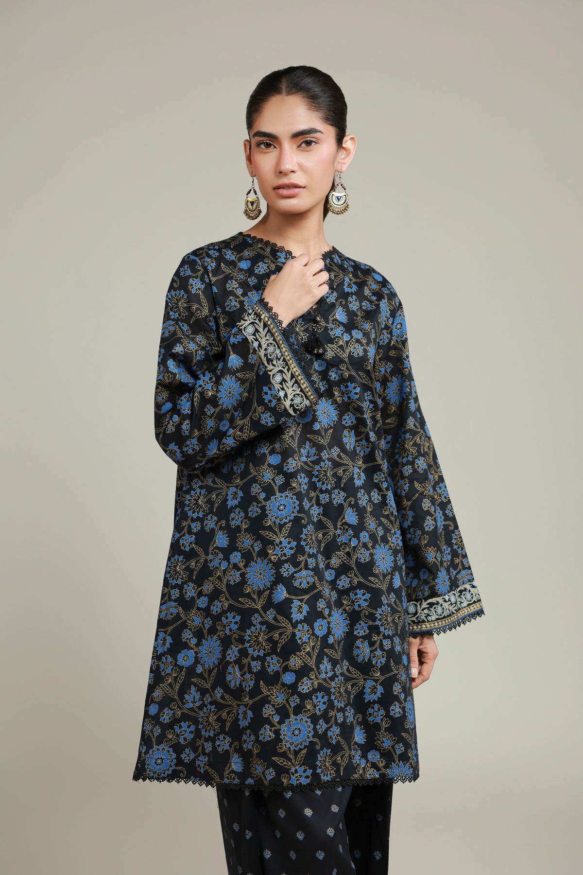 Printed Lawn Fabrics 2 Piece | Top and Bottom - A112-26-119EA2-VG