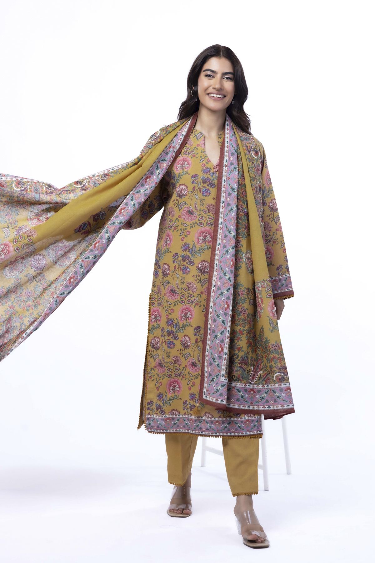Printed Karandi Tailored 3 Piece - KRN09AST-VG
