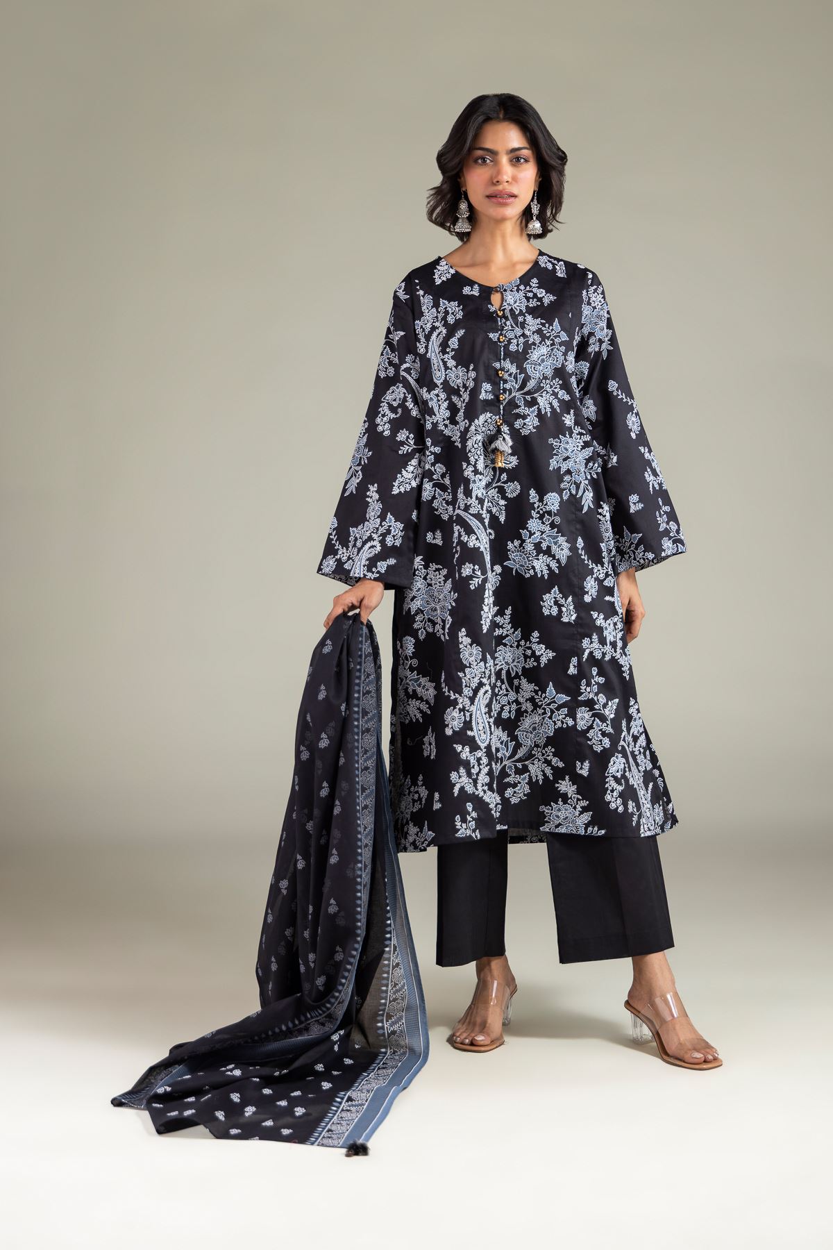 Printed Lawn Fabrics 3 Piece - A22-26-212FG1-VG