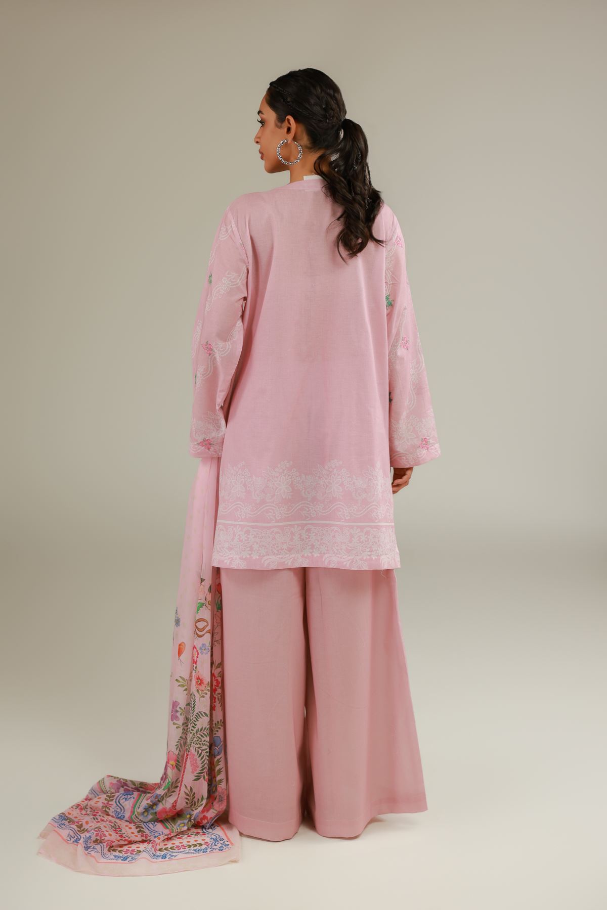 Embroidered Cambric Cambric Tailored 3-Piece - T-A33-26-112FG1-VG