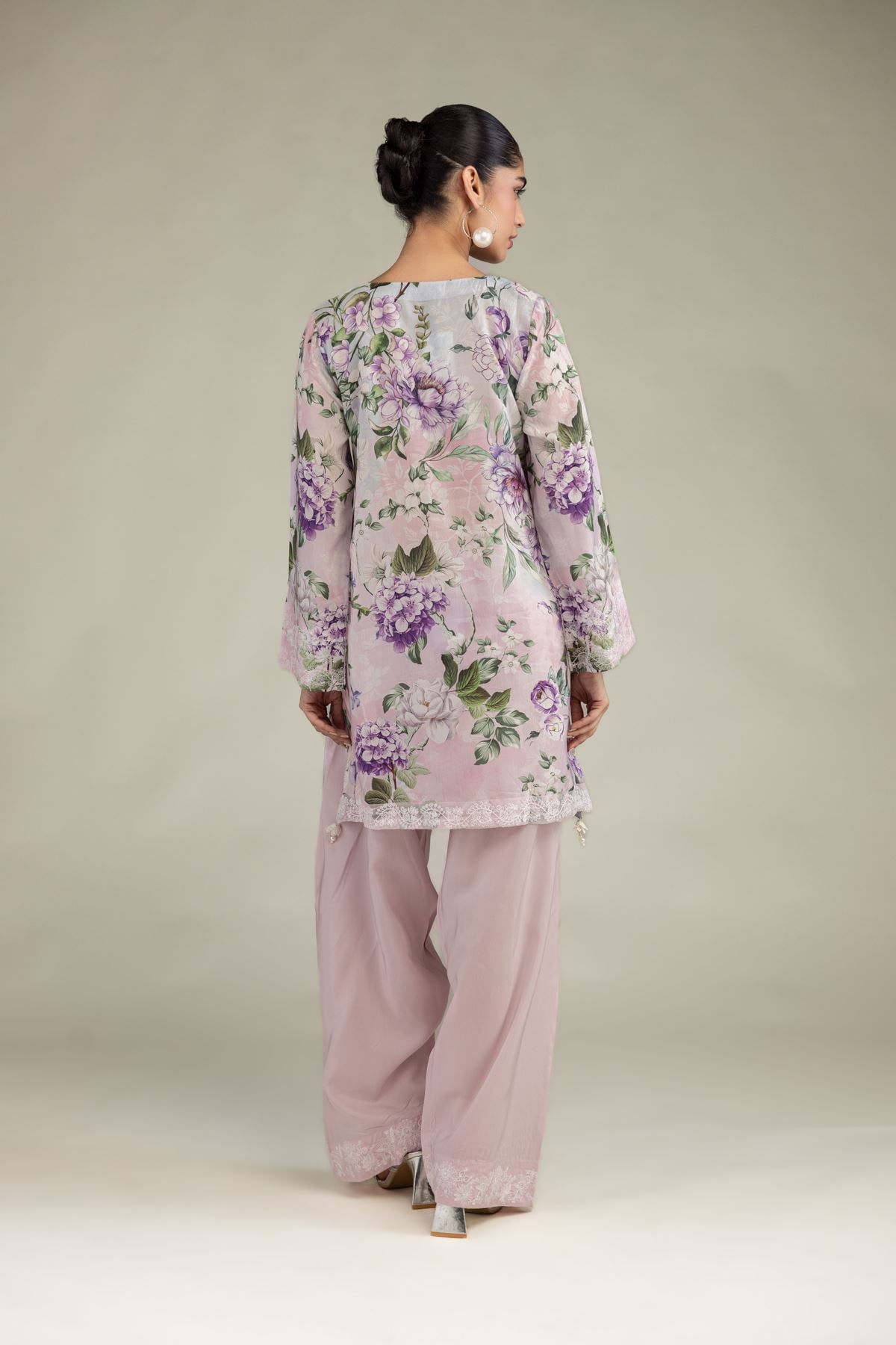 Embroidered Blended Viscose Floral Viscose Kurta - 2-26-308-A-G1-VG