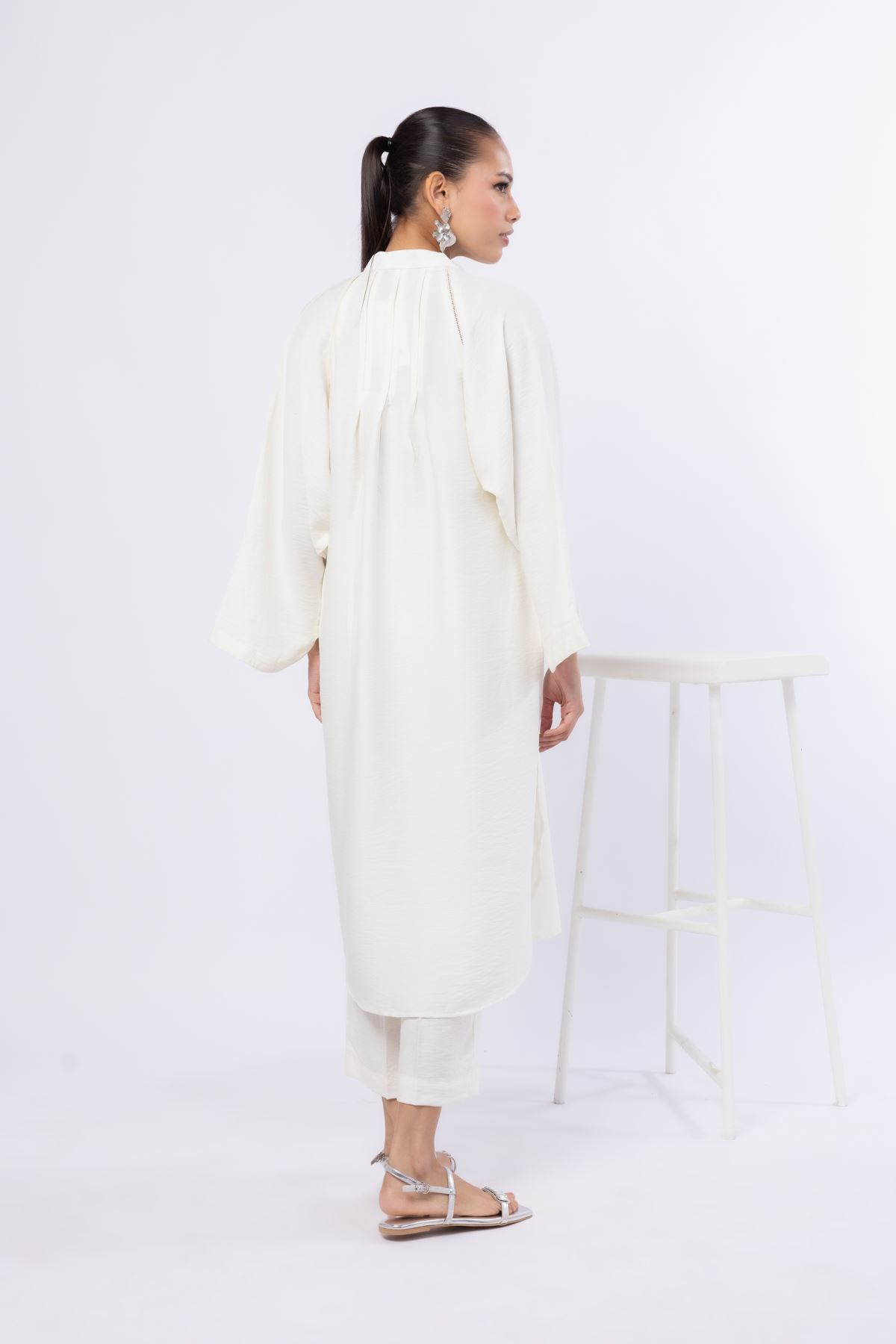 Dyed Cotton Vortex Wrinkle Kurta - 25-07-7E8-11TA-VG