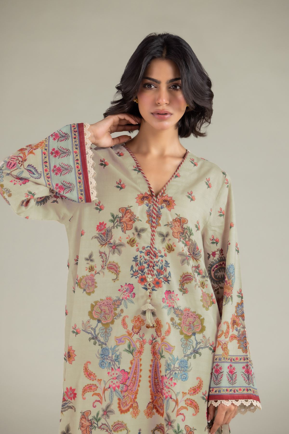 Printed Mesuri Tailored 2-Piece Set - T-A22-26-202FJ1-VG
