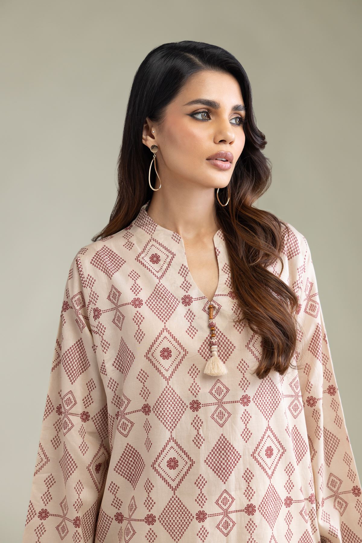 Printed Cambric Cambric Tailored 1-Piece - 1-26-102-A-F-VG