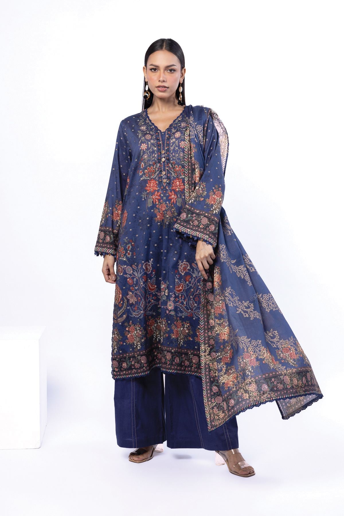 Printed Jacquard Tailored 3 Piece - T-A22-26-109FJ2-VG