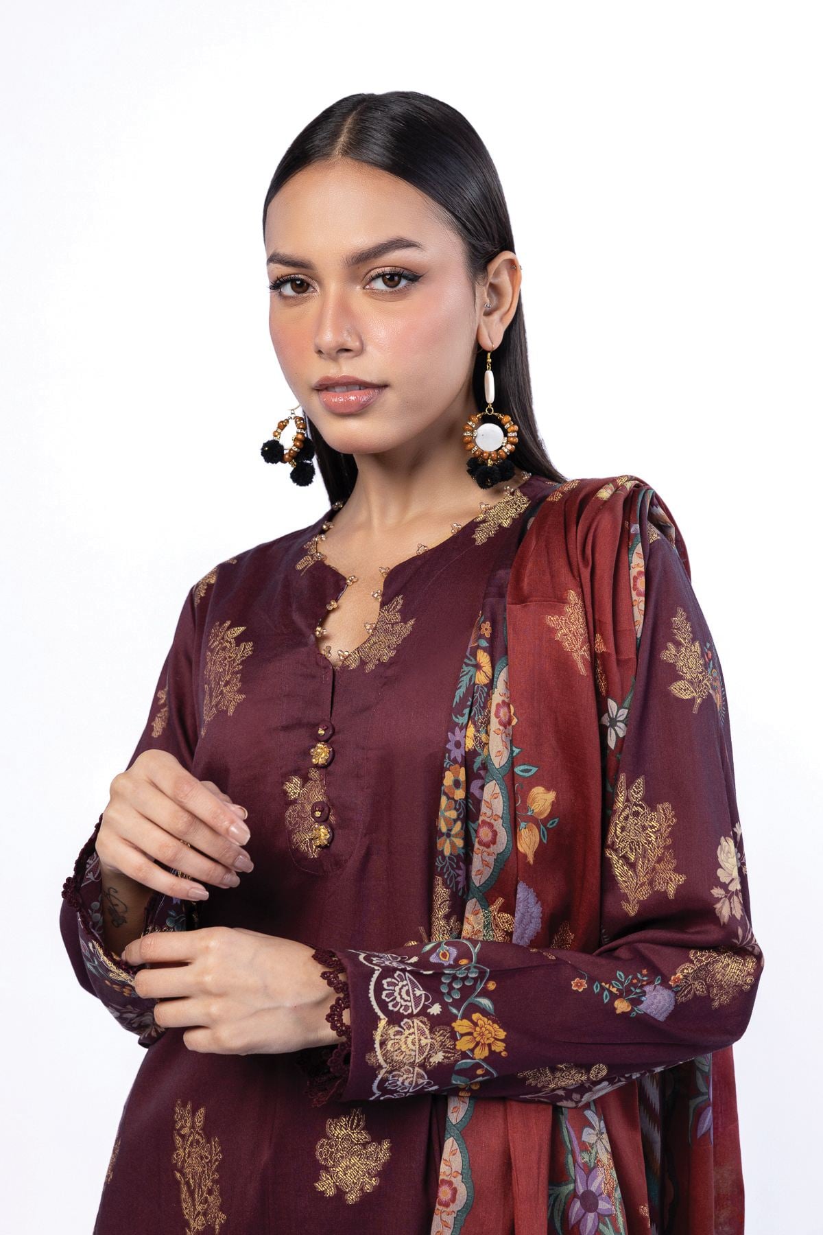 Printed Jacquard Fabrics 3 Piece - A22-26-103FA1-VG