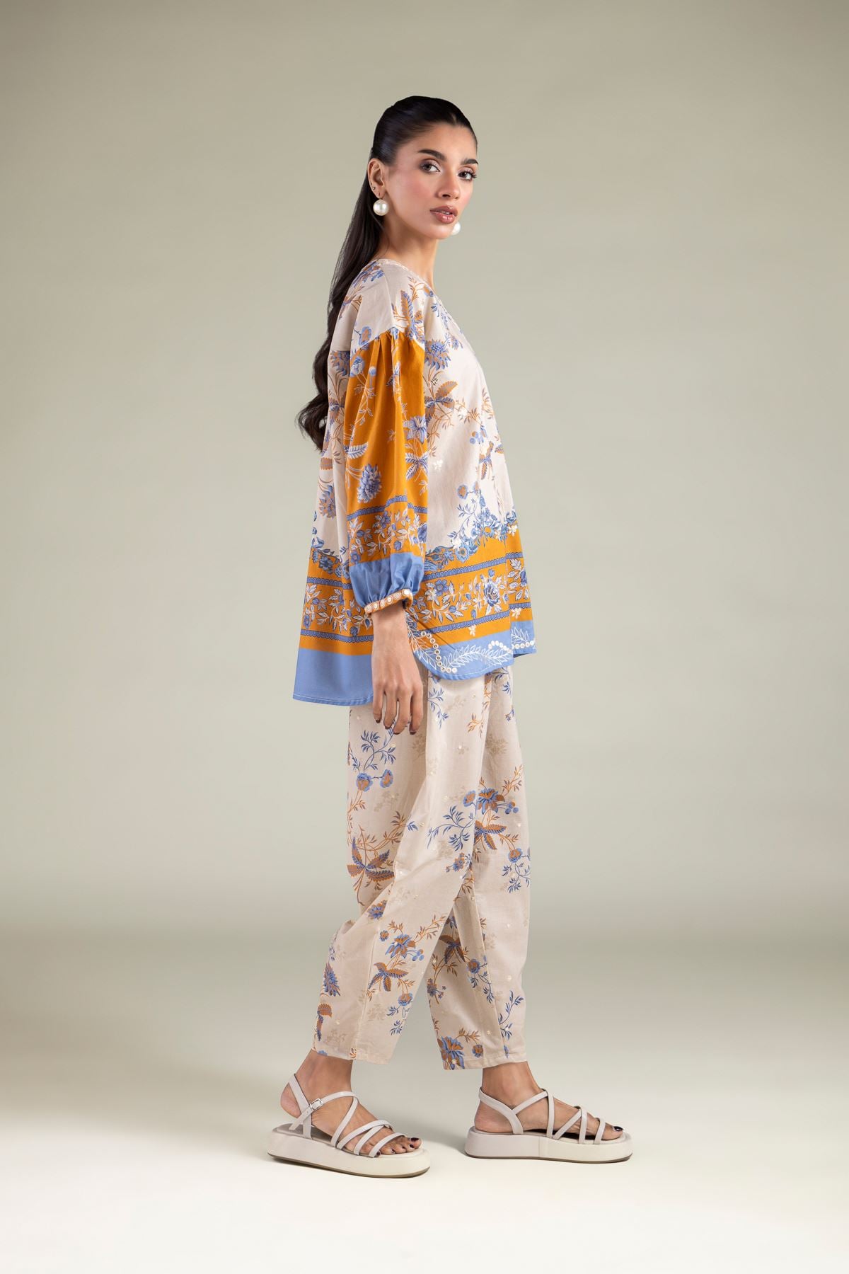 Embroidered Cambric Trousers - 6-26-104-A-B-VG