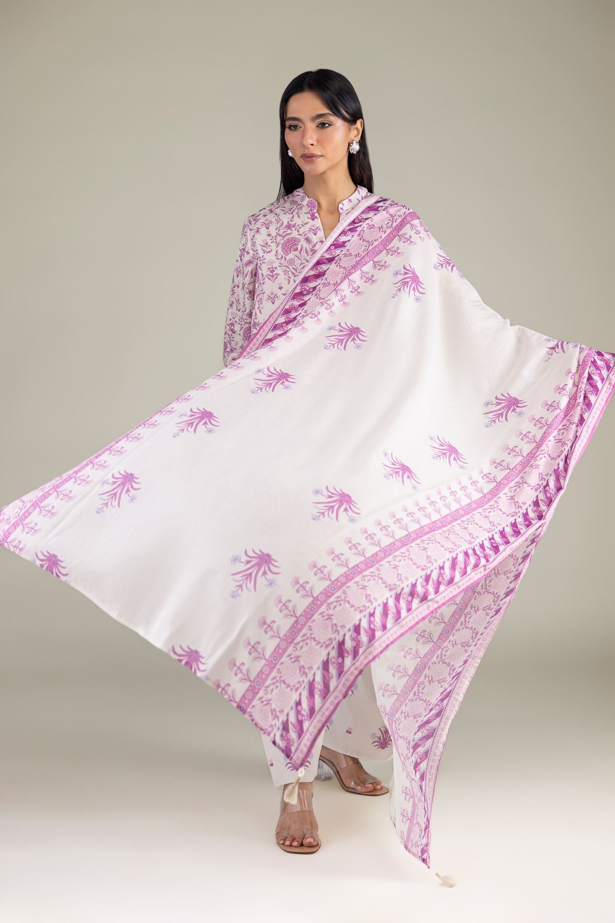Printed Lawn Printed Lawn Dupatta - 1-26-102-A-F-VG
