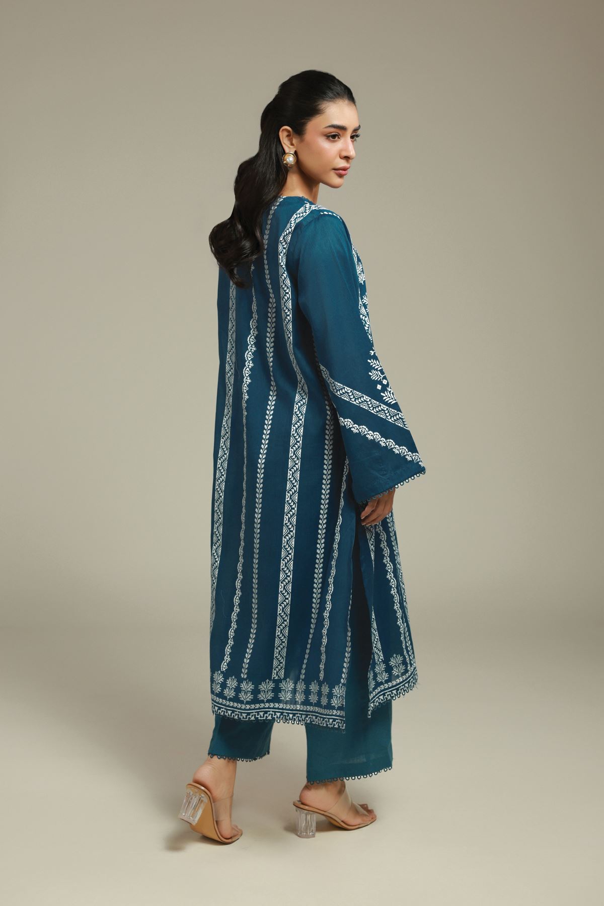 Printed Lawn Lawn Tailored Set - 26-02-1E13-02TA-VG