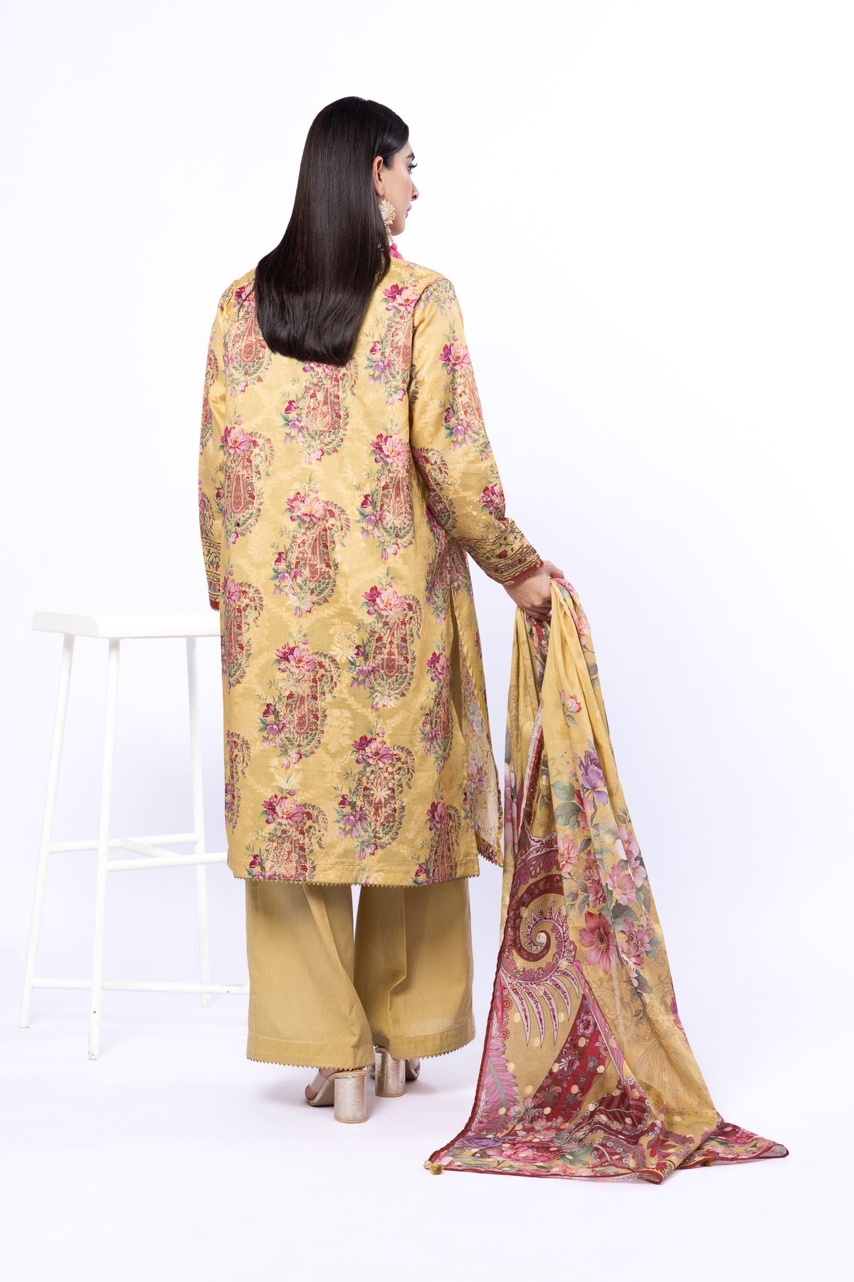 Printed Jacquard Tailored 3 Piece - T-A22-26-117FH2-VG