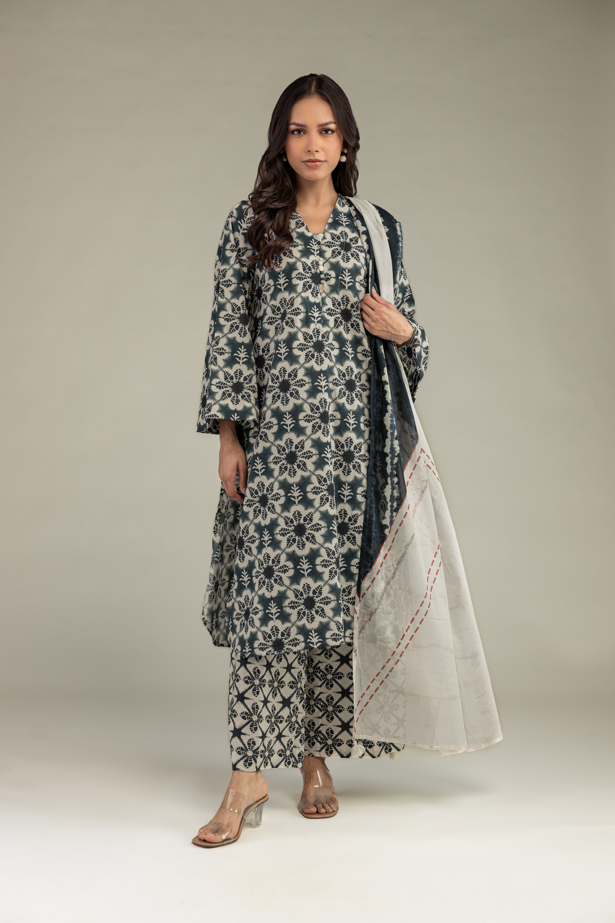 Printed Voile Voile Printed Dupatta - 1-26-102-A-F-VG