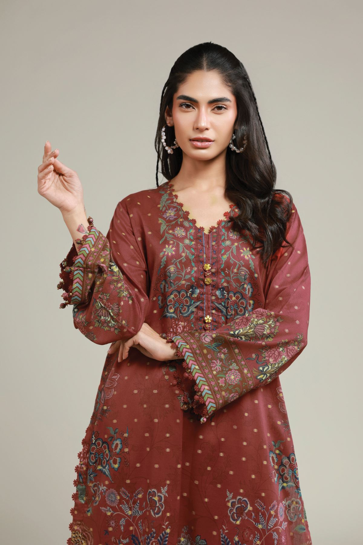 Printed Jacquard Jacquard Tailored 2-Piece - T-A33-26-107FH-VG