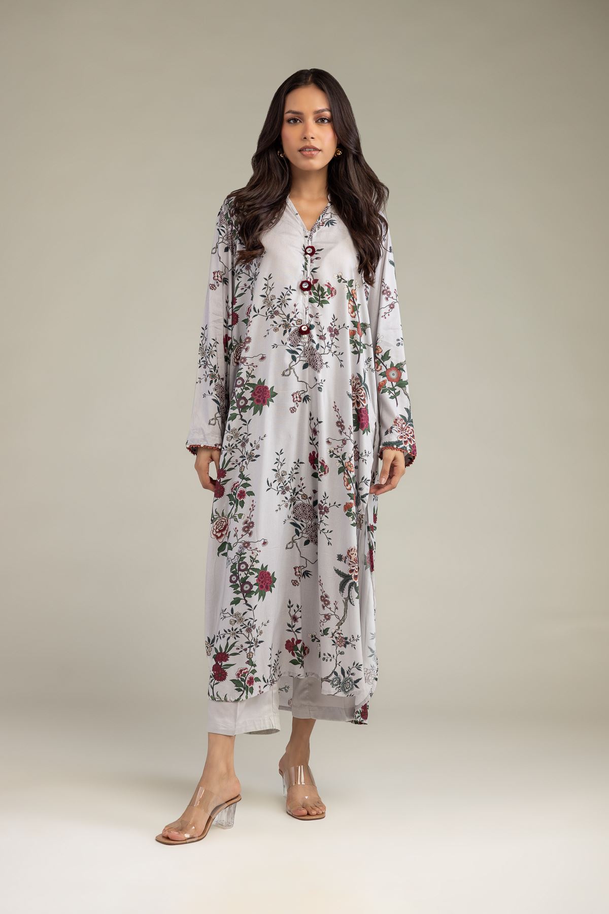Printed Viscose Long Printed Kurta - 1-26-239-B-H2-VG