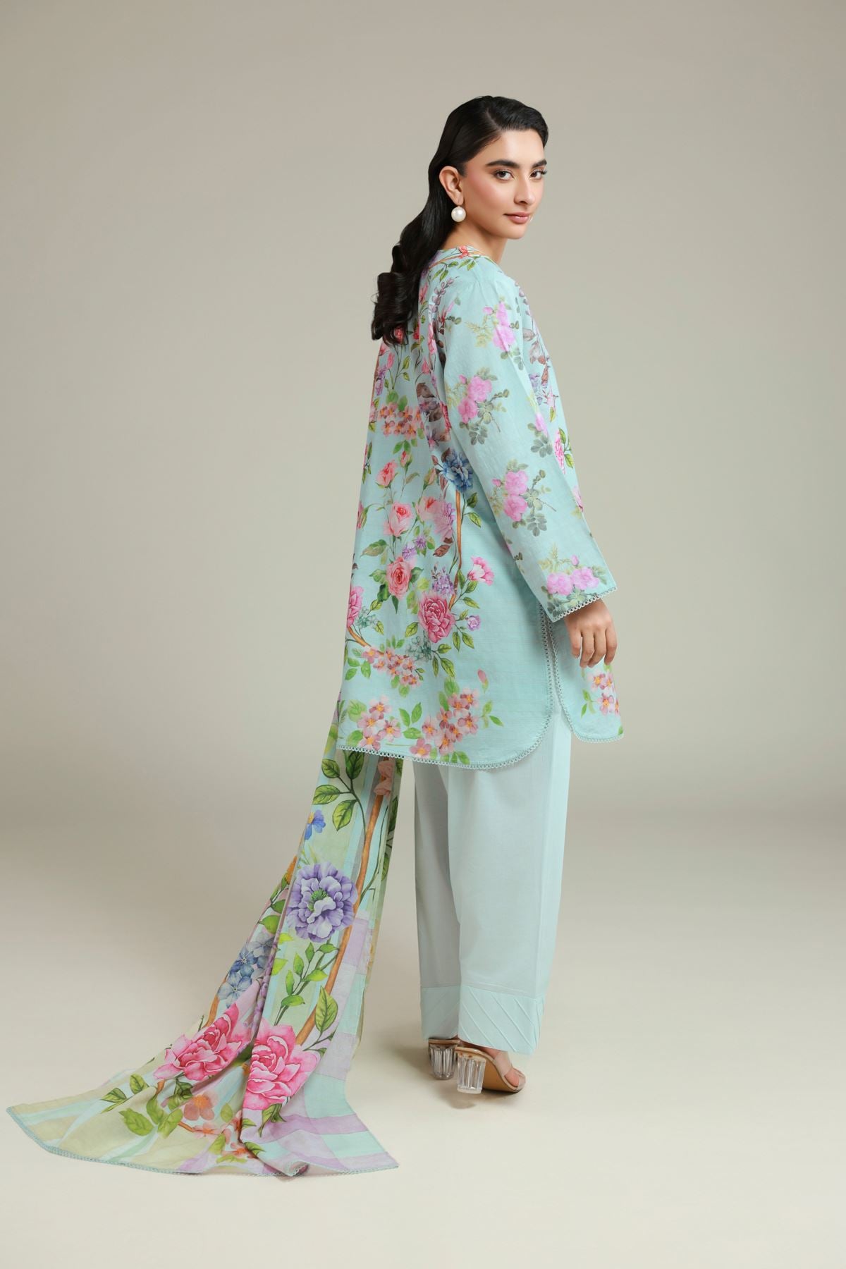 Printed Messuri Tailored 3-Piece Set - T-A22-26-107FA-VG