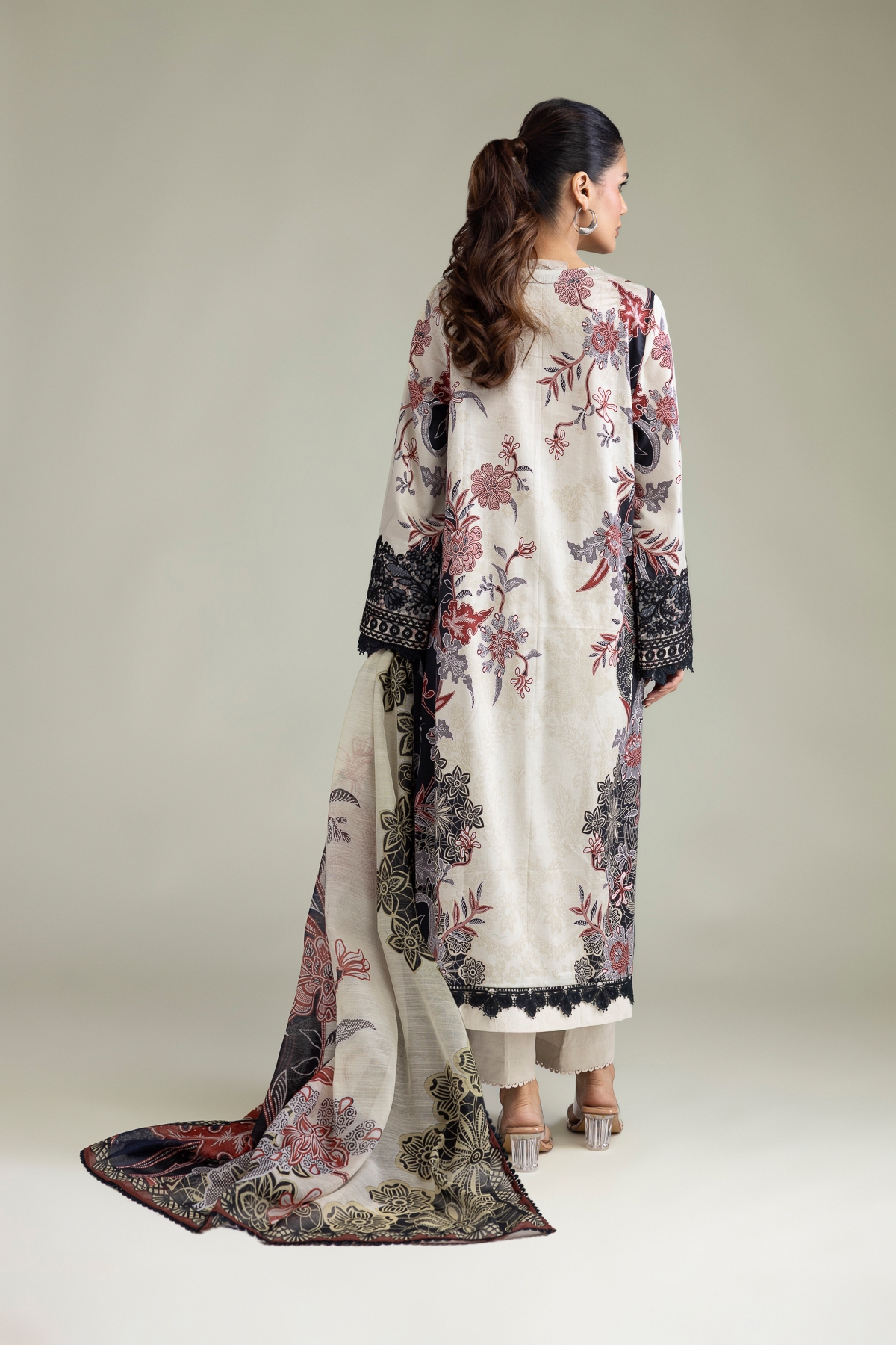 Embroidered Lawn Lawn 3-Piece Tailored - 1-26-309-B-D1-VG