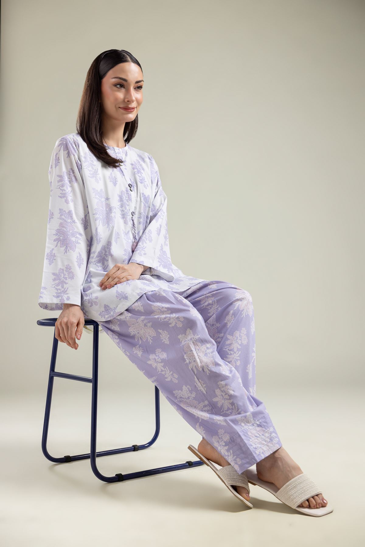Printed Cotton Viscose Short Cotton Kurta - 25-09-10E4-05BA-VG