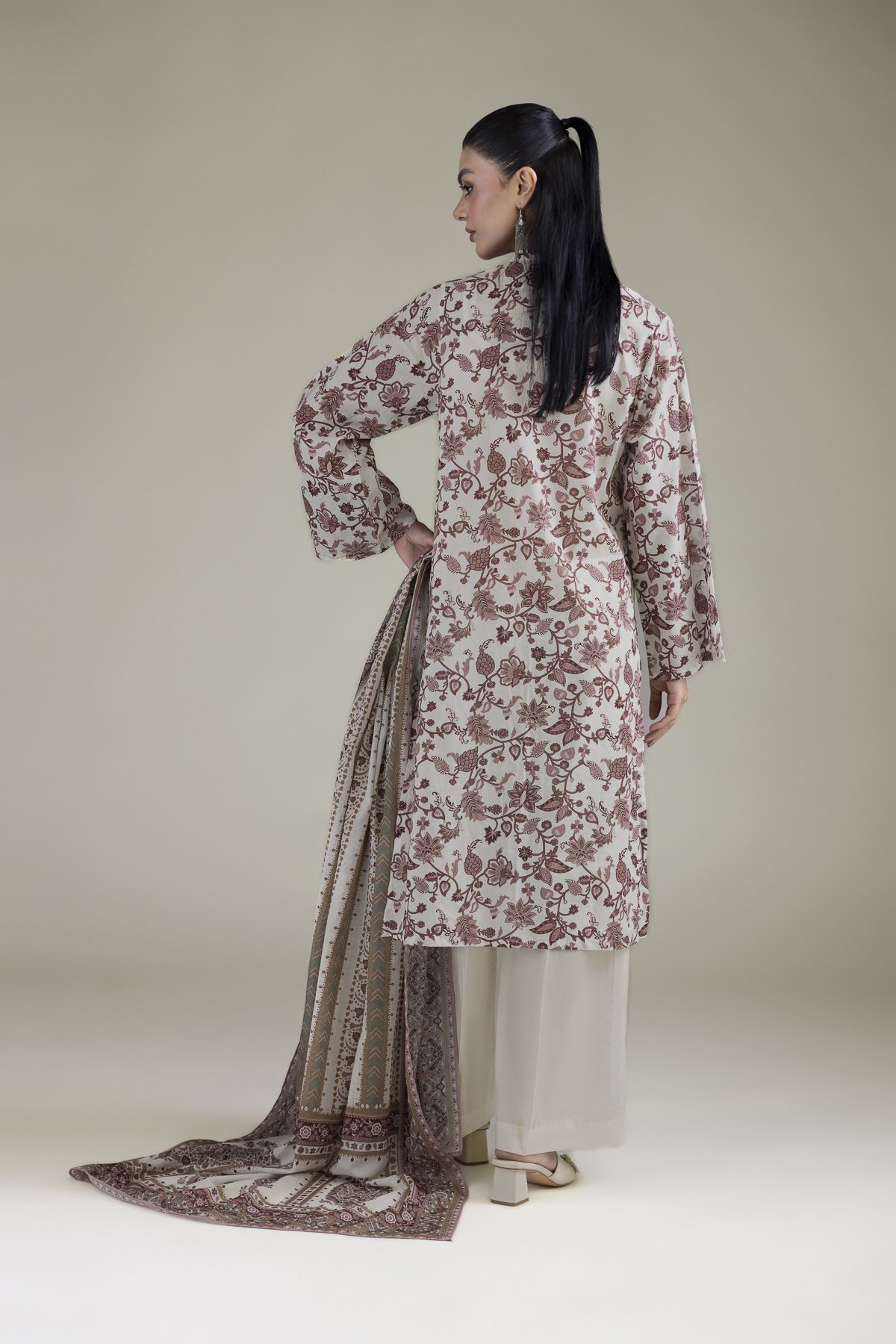 Printed Lawn Lawn Tailored 3-Piece - 1-26-102-A-F-VG