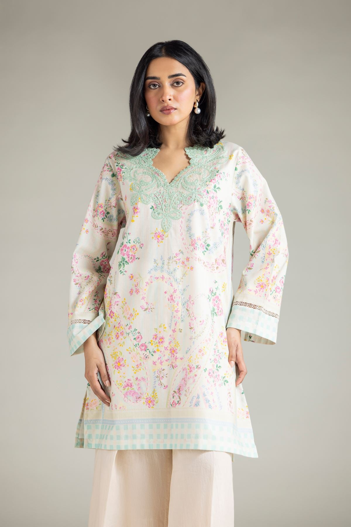 Embroidered Textured Lawn 2-Piece Tailored Lawn - T-A112-26-108EC2-VG
